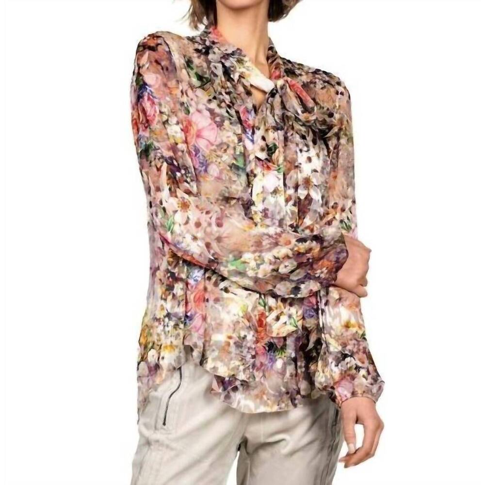 NEW BEATE HEYMANN shadow rose blouse in floral